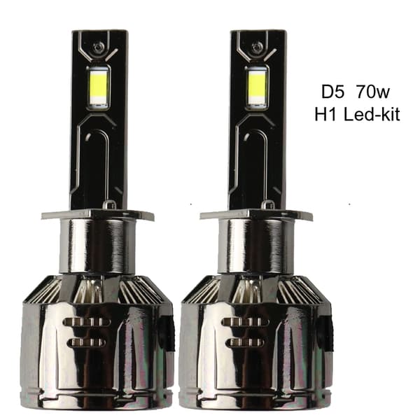 H1 70 W 5000+ lumen D5 Canbus LED-kit  6000K 2-pack Helljus