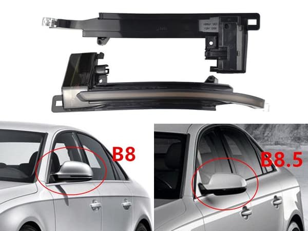Dynamiske LED-blinklys sidespejl Audi A4 B8 A3 A6 A8 Q3 S4 S5 S6 S8
