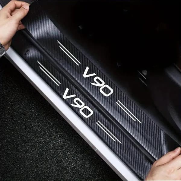 Tröskelmärken till V90  Volvo 9-pack Karbon mönster