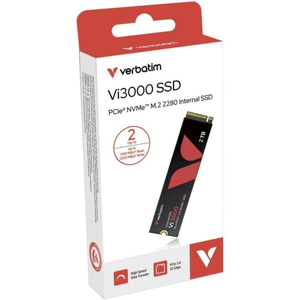 Intern SSD - VERBATIM - Vi3000 - 2 To - NVMe