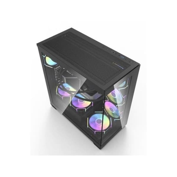 PC-chassi - DARKFLASH - DS900 - ATX-torn - Härdat glas - Svart
