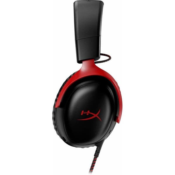 Wired Gaming Headset - HyperX Cloud III - för PC & konsol - Svart/Röd