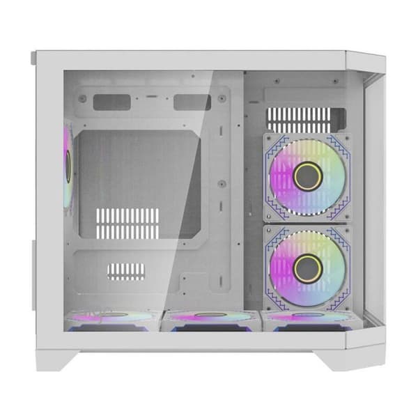 PC-kapsling - sidopaneler Darkflash Datorlåda ML Darkflash FT418 + 6 aRGB-fläktar (vit)