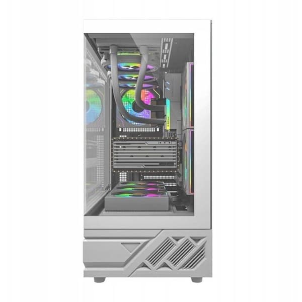 PC-chassi - DARKFLASH - DS950 Vit - Turformat - Vit - Kompatibel med ATX/Micro-ATX/ITX