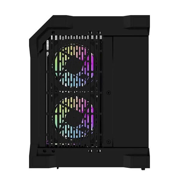 Datorchassi - DARKFLASH - FT350 - Mini Tur - 4 expansionsplatser - 5 aRGB-fläktar