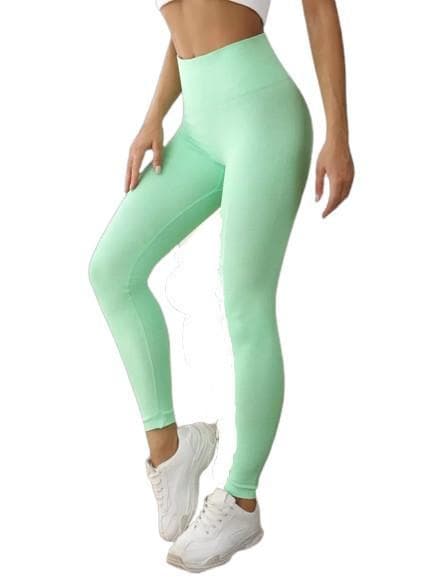Grå Leggings med hög midja