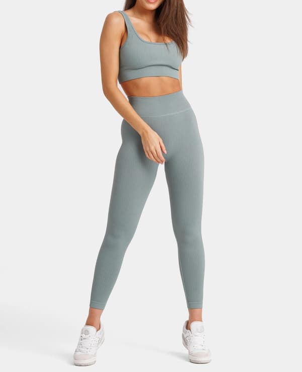 YogatightsTräningstights Ribbade Tights