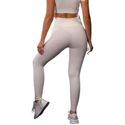 Vit Leggings med hög midja
