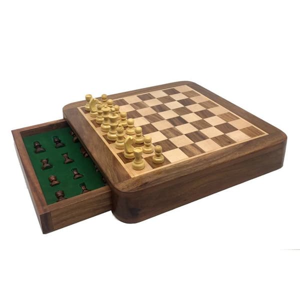 SCHACKBRICKA LÅDA 25CM KUNG 45MM