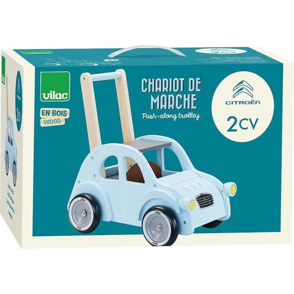 Kävelyvaunu - Vilac - Citroën 2CV - Puu - Punainen - Unisex