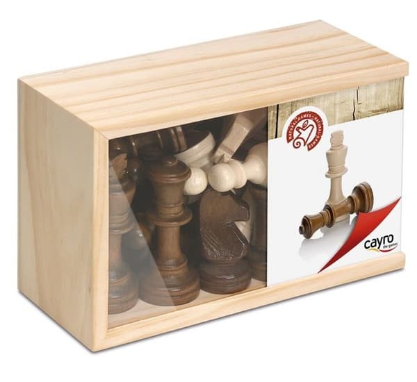 Cayro - Schackpjäser - Kung 8,89 cm hög