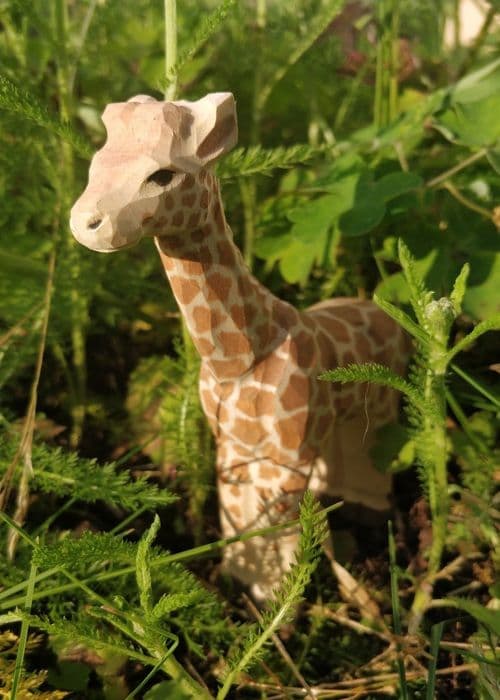 Wudimals - Girafffigur i trä - K-PLAY