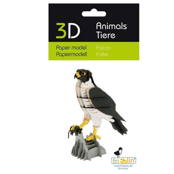 Fridolin - 3D-modell i papper falk