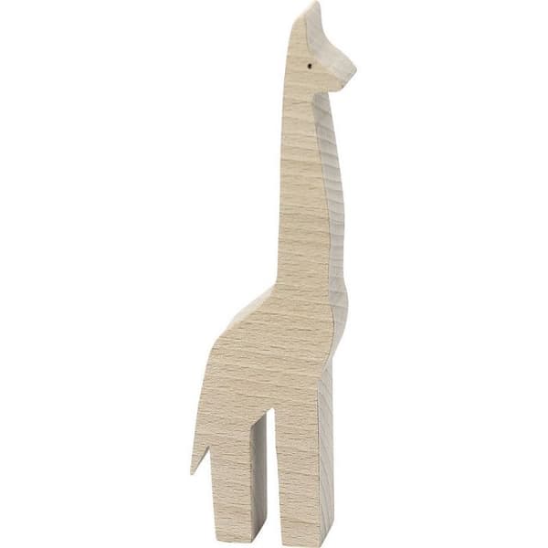 Giraf Pompon - 4 x 13,7 x 2 cm - Beige