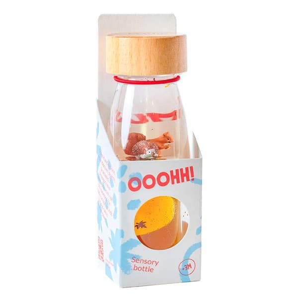 Petit Boum | Sensorisk flaska move Höst - Brun - 14 x 4 cm