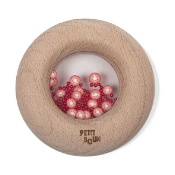 Sensorisk donut i trä Tomat - PETIT BOUM - Rosa - Trä / Plast