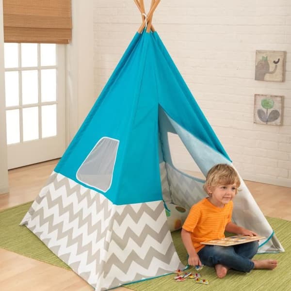 KIDKRAFT - Moderne Tipi Turquoise - Legetelt