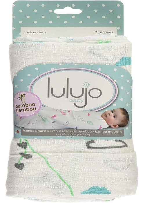 Lulujo - Bambu swaddle - Blå drake - ELEMENT FÖR BARN