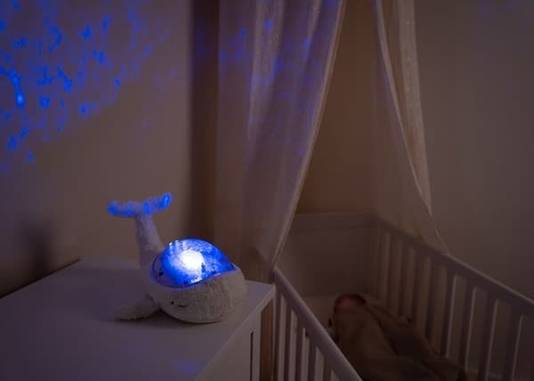 Cloud b - Uppladdningsbart White Tranquil Whale Night Light - BTL DIFFUSION