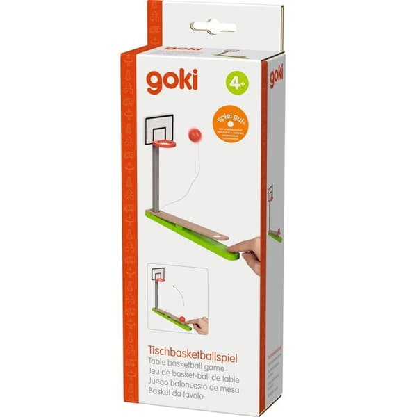 Bordbasketspel - GOKI - GOLLNEST & KIESEL - Trä - Grön - Bollen är fäst