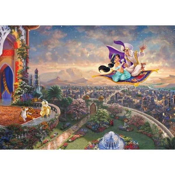 Pussel 1000 bitar: Thomas Kinkade: Aladdin, Disney