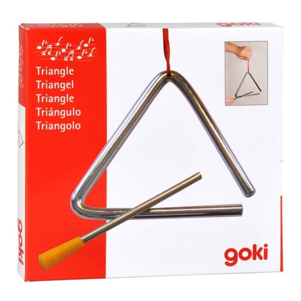 GOKI Triangel med metallstång - 10cm