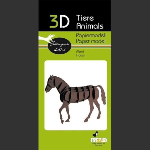 3D-pappersmodell FRIDOLIN - Häst