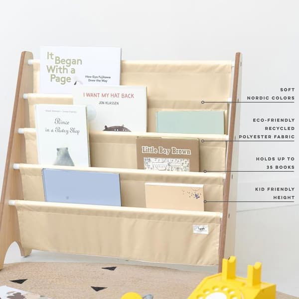 3 Sprouts - Barnbibliotek beige - ELEMENTS FOR KIDS