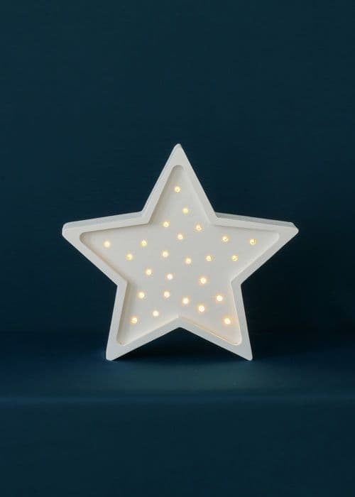 Little Lights - White Star Night Light