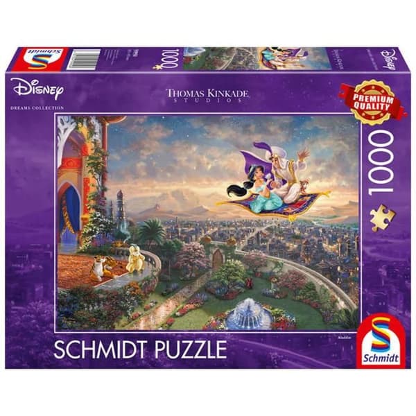 Pussel 1000 bitar: Thomas Kinkade: Aladdin, Disney