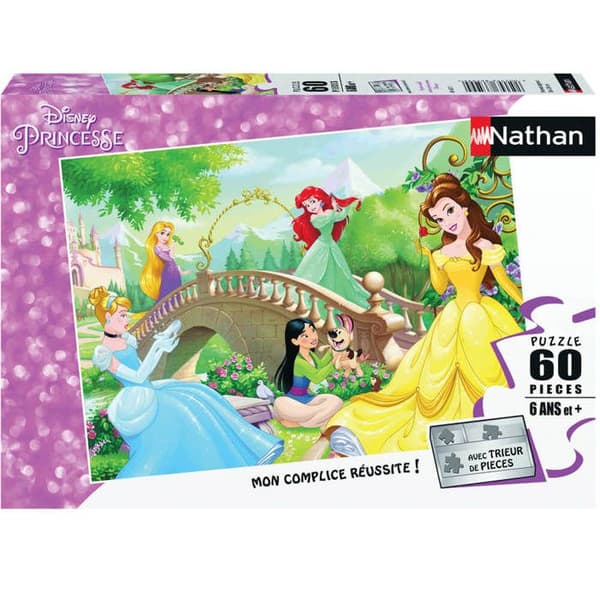 Pussel 60 bitar: Eftermiddag med Disney-prinsessor