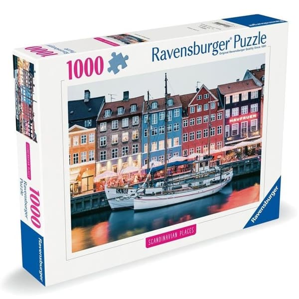 Pussel 1000 bitar Ravensburger Nyhavn Köpenhamn