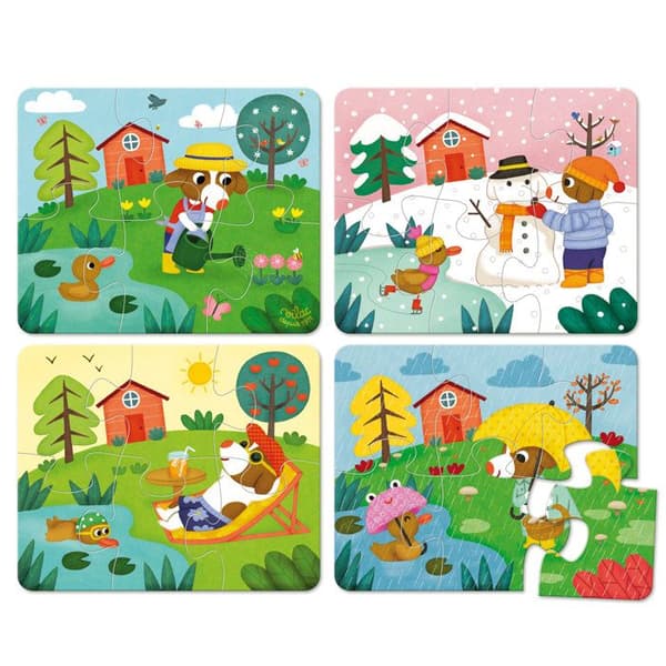 Pussel 4 x 6 bitar: De 4 årstider