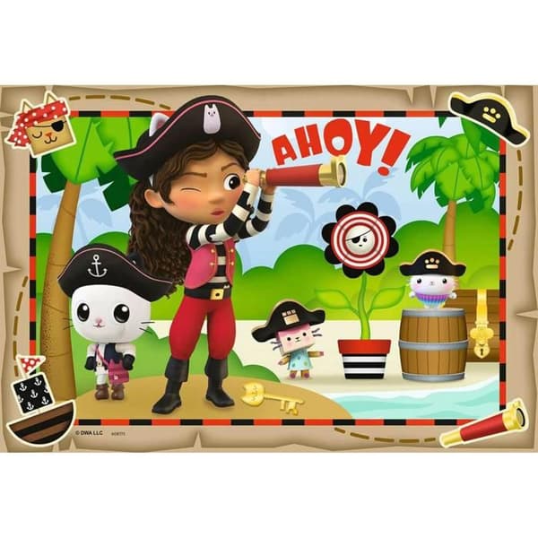 2 x 24 bitars pussel: Piratfest, Gabbys dockhus