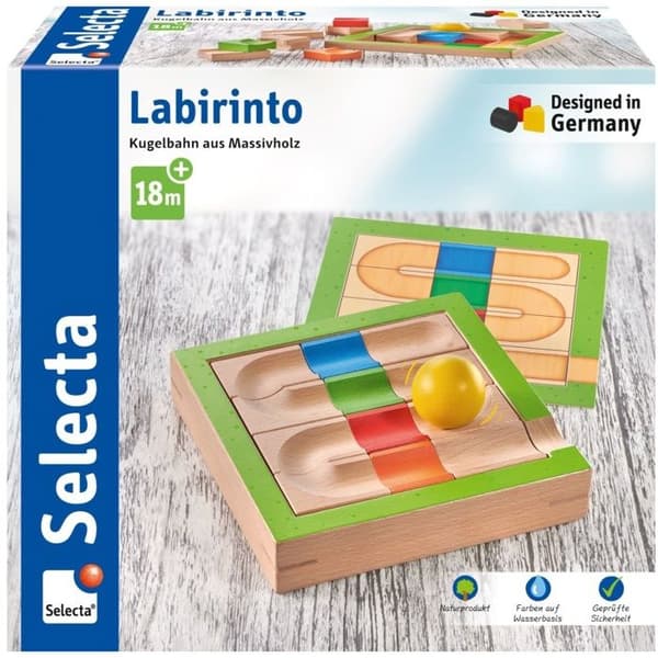 Selecta - Bana med massiv träkulor Labirinto - SCHMIDT