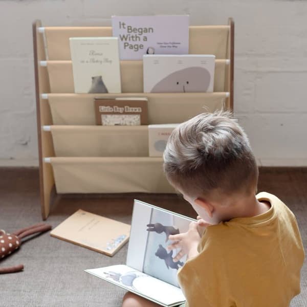 3 Sprouts - Barnbibliotek beige - ELEMENTS FOR KIDS