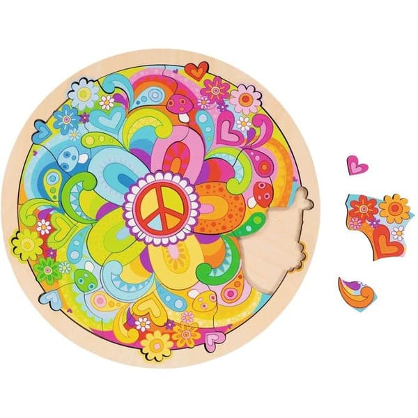Goki - Pussel mandala Blommor - GOLLNEST & KIESEL