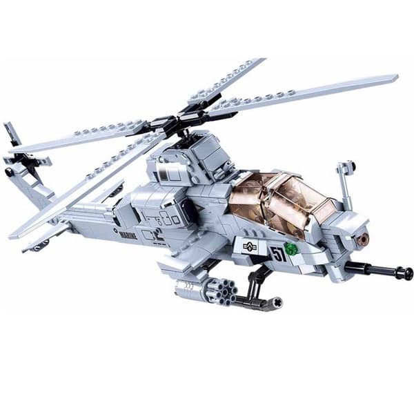 Sluban - Modellbyggstenar - Attackhelikopter - KID DISTRI