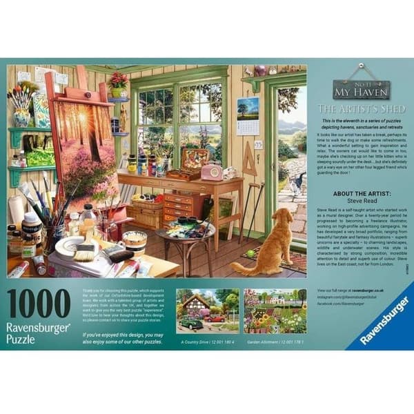 Pussel 1000 bitar - Le Cabanon d'artiste