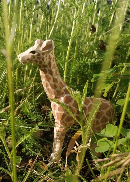 Wudimals - Girafffigur i trä - K-PLAY