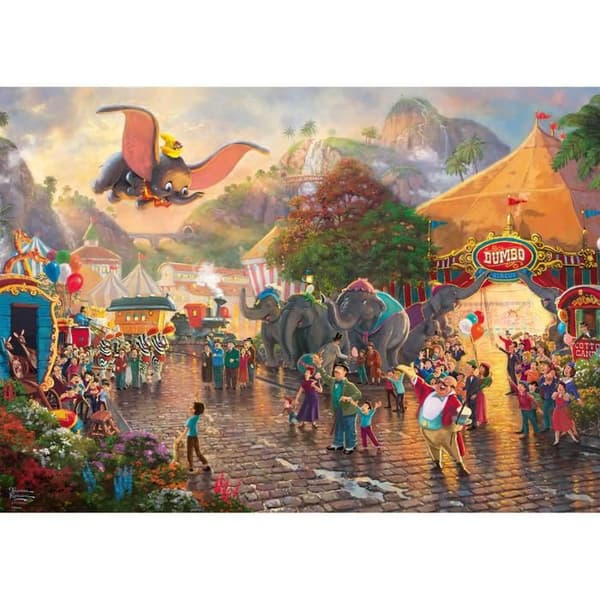 Pussel 1000 bitar: Thomas Kinkade: Dumbo, Disney