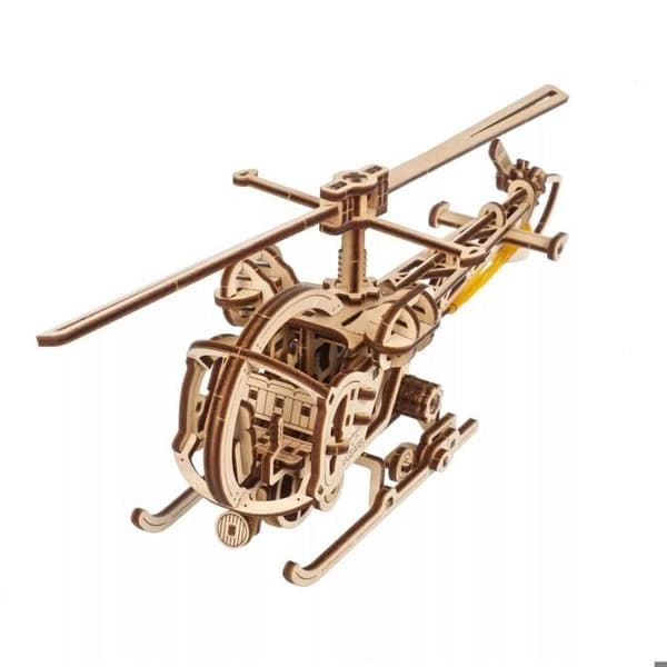 Trämodell: Minihelikopter