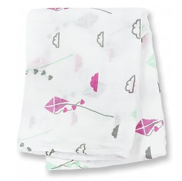 Lulujo - Bambu swaddle - Rosa drake - ELEMENT FÖR BARN