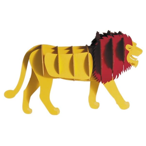 Fridolin - 3D-pappermodell Lejon