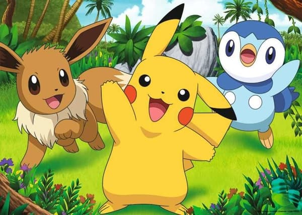 Pussel 2x24p - pikachu och hans pokémonvänner