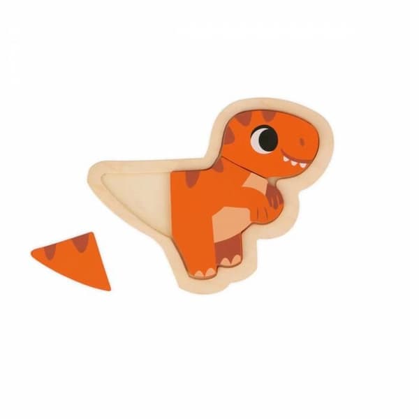 DINO - 4 EVOLVERANDE PUZZELER DINO