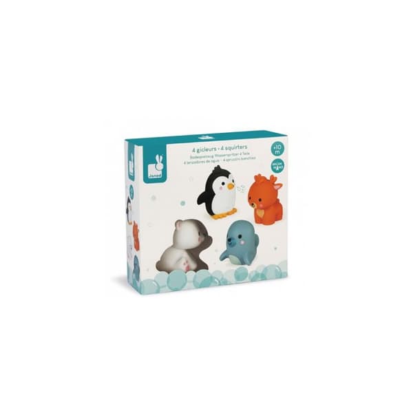 4 Polar Animals Bath Squirters