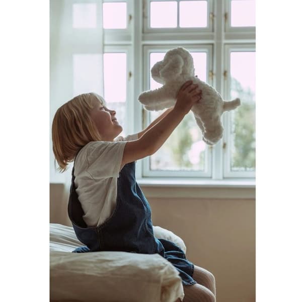 Plysch - BYASTRUP - Viktdocka - 0,6 kg - Vit - 33×20×14 cm