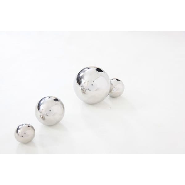 Set med 4 reflekterande och sensoriska bollar Silver - TICKIT