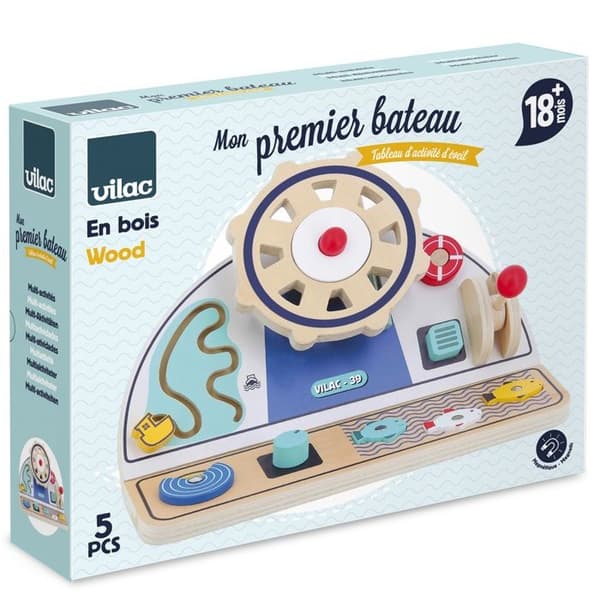 min första båt - trä aktivitets tavla